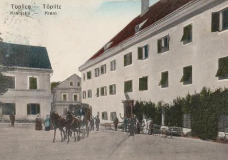 Kopališki dom, razglednica, 1915, avtor neznan